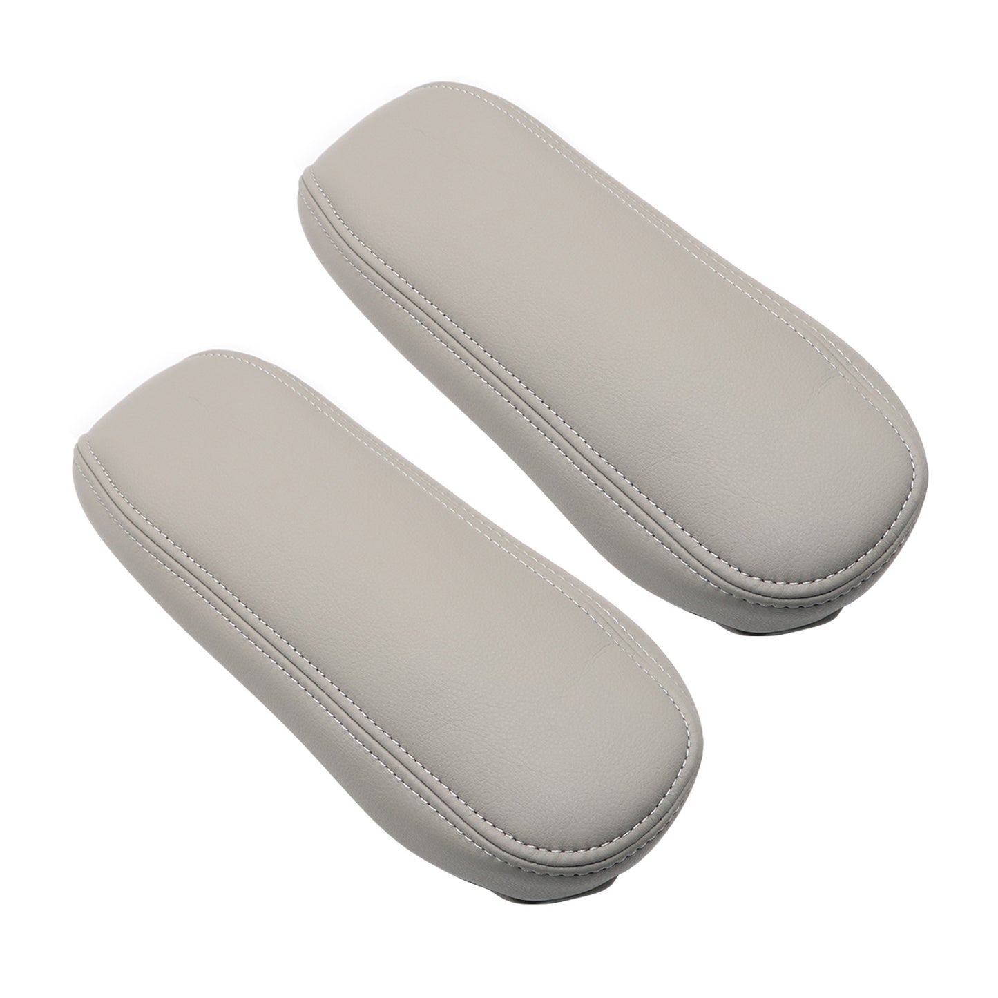 2 For Ford F250 F350 Excursion Lariat 99-07 Leather Seat Armrest Cover Dark Gray