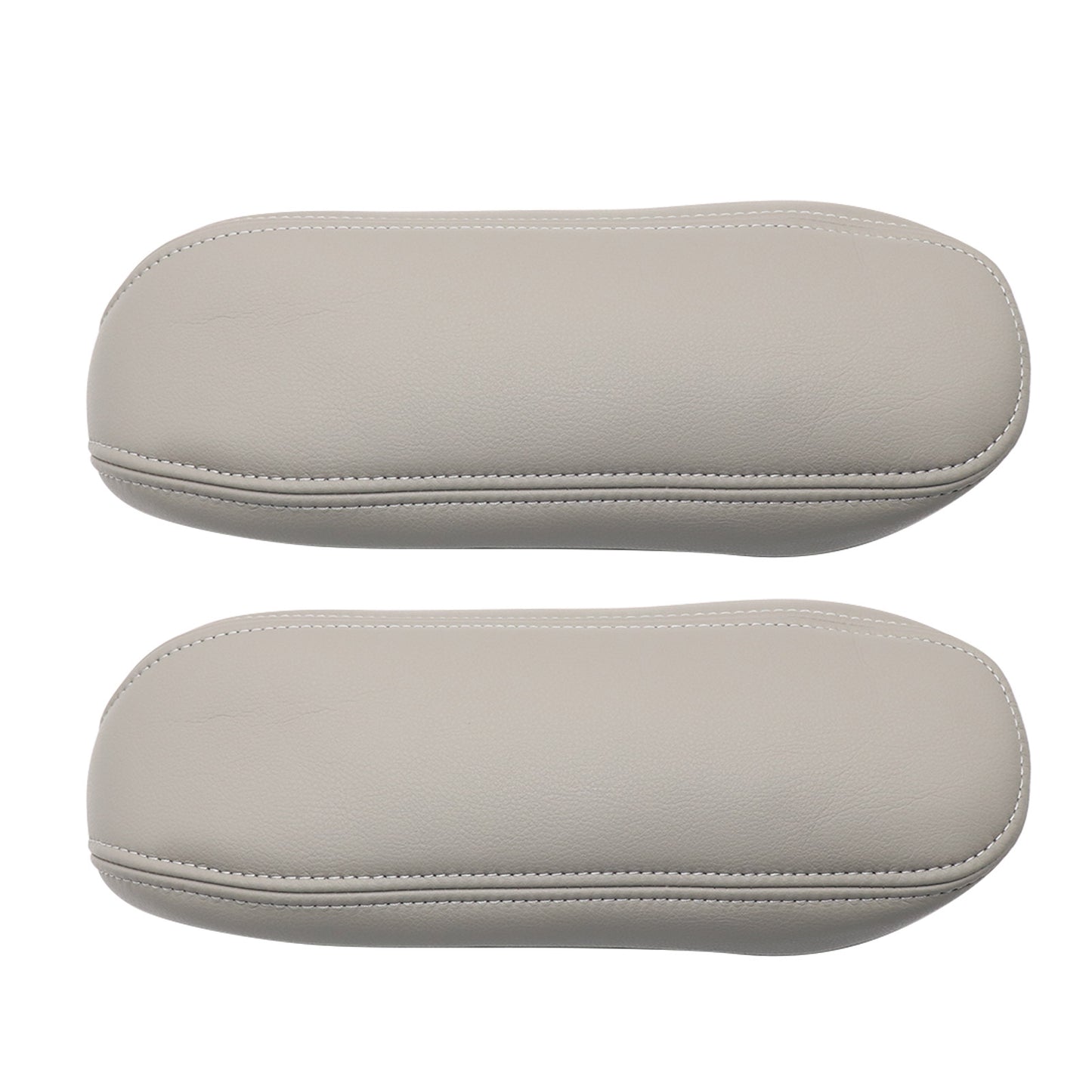 2 For Ford F250 F350 Excursion Lariat 99-07 Leather Seat Armrest Cover Dark Gray