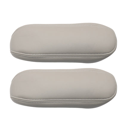 2 For Ford F250 F350 Excursion Lariat 99-07 Leather Seat Armrest Cover Dark Gray