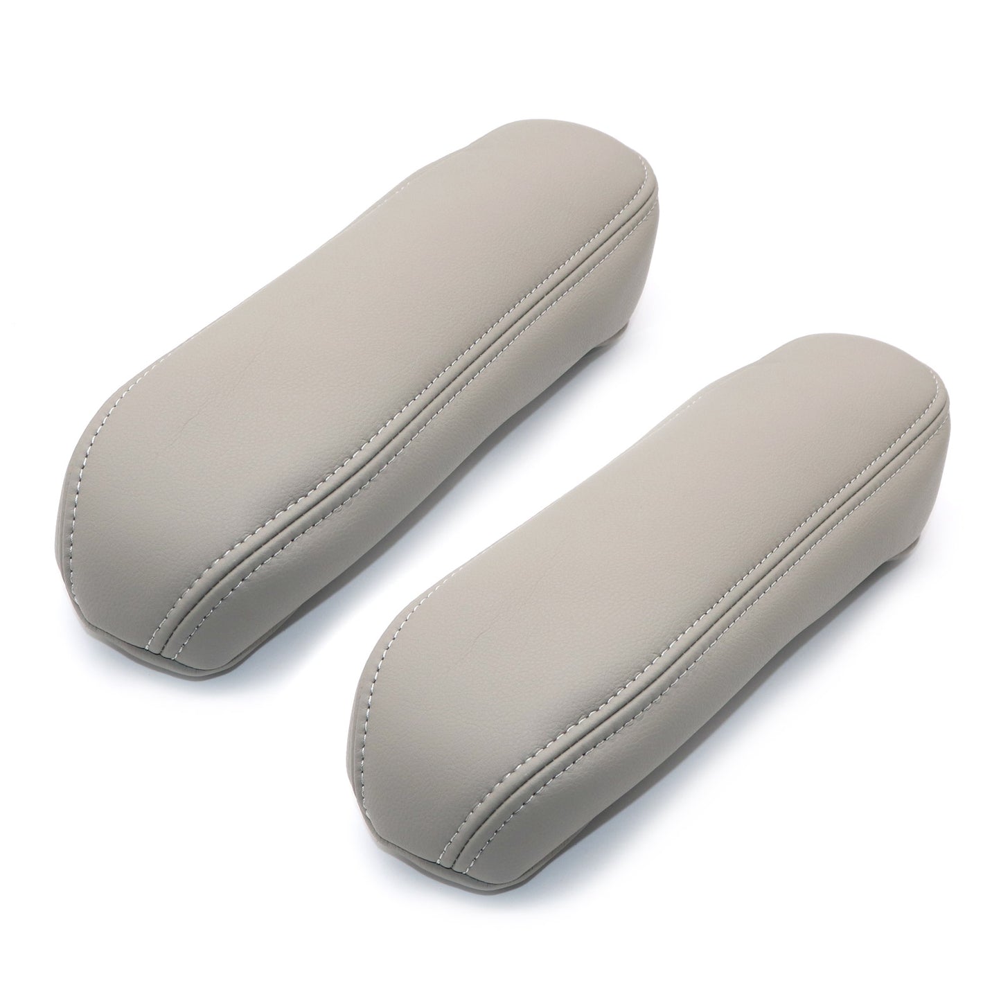2 For Ford F250 F350 Excursion Lariat 99-07 Leather Seat Armrest Cover Dark Gray