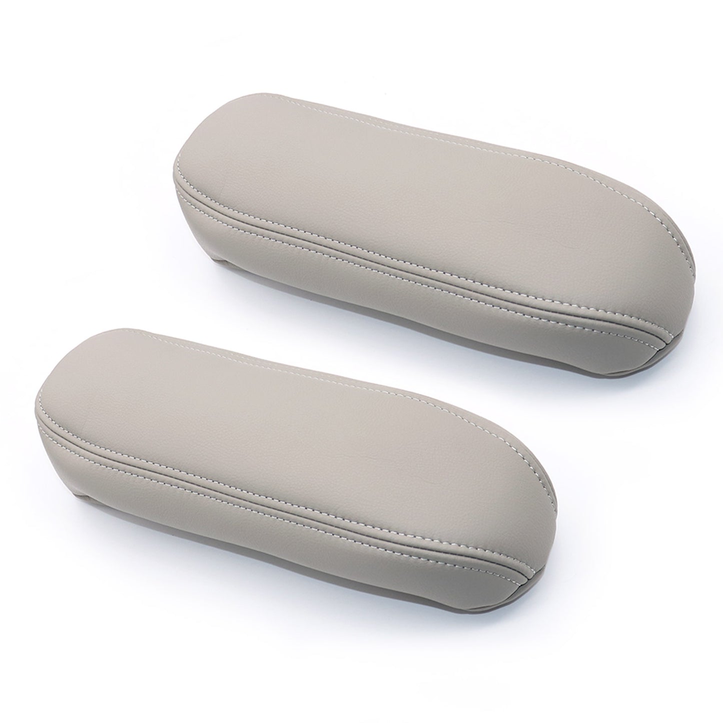 2 For Ford F250 F350 Excursion Lariat 99-07 Leather Seat Armrest Cover Dark Gray