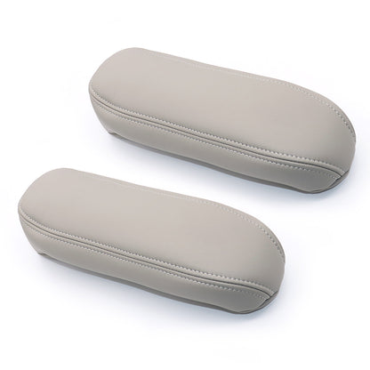 2 For Ford F250 F350 Excursion Lariat 99-07 Leather Seat Armrest Cover Dark Gray