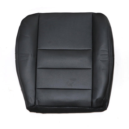 For 2002-2007 Ford F250 Driver Bottom Perforated Leather Seat Cover Black