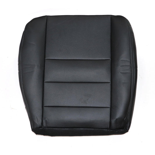 For 2002-2007 Ford F250 Driver Bottom Perforated Leather Seat Cover Black