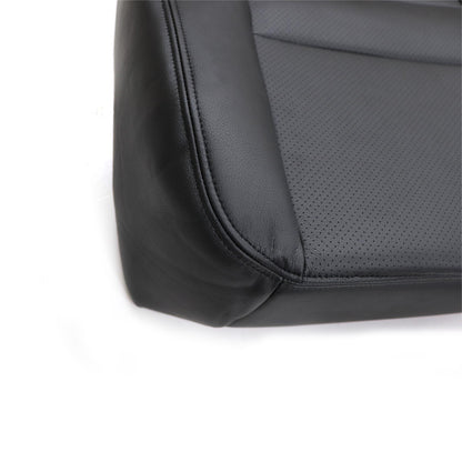 For 2002-2007 Ford F250 Driver Bottom Perforated Leather Seat Cover Black