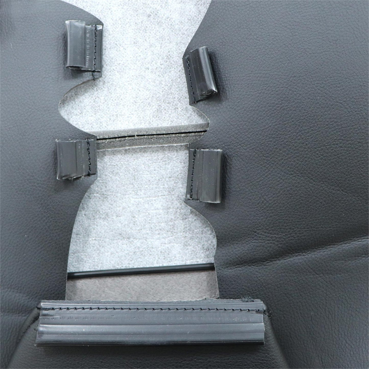 For 2002-2007 Ford F250 Driver Bottom Perforated Leather Seat Cover Black
