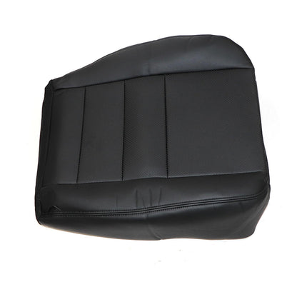 For 2002-2007 Ford F250 Driver Bottom Perforated Leather Seat Cover Black