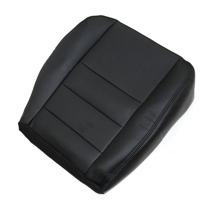For 2002-2007 Ford F250 Driver Bottom Perforated Leather Seat Cover Black