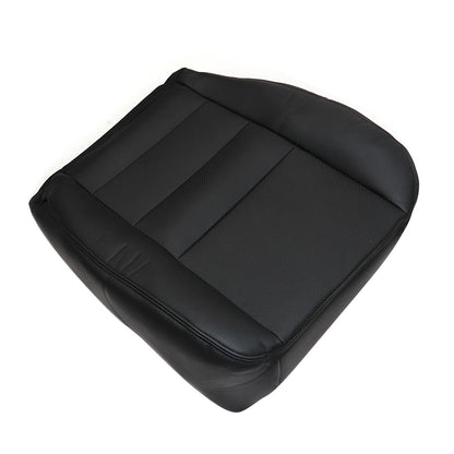For 2002-2007 Ford F250 Driver Bottom Perforated Leather Seat Cover Black