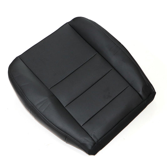 For 2002-2007 Ford F250 Driver Bottom Perforated Leather Seat Cover Black