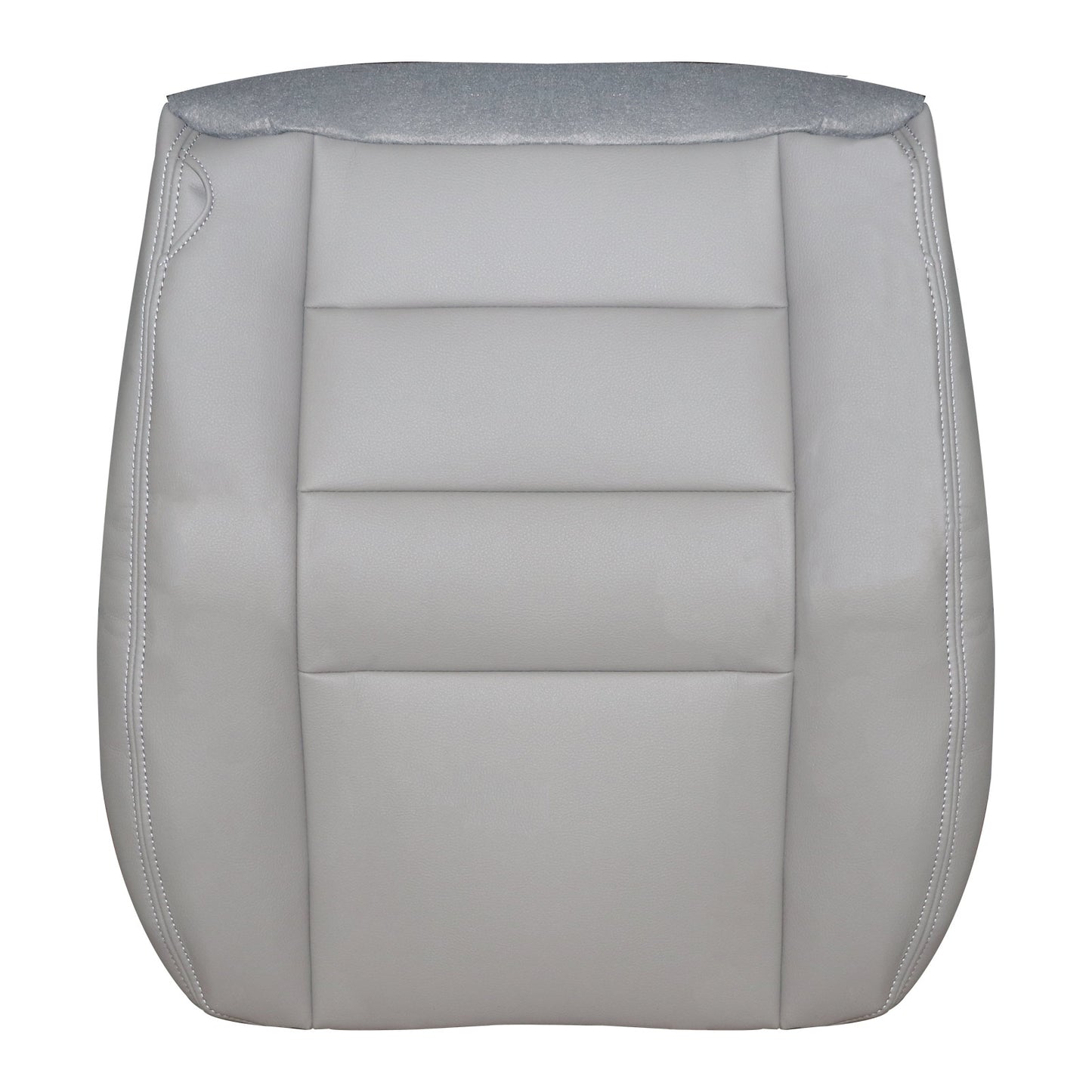 For 2002-2007 Ford F250 F350 Super Duty Driver Bottom Leather Seat Cover Gray