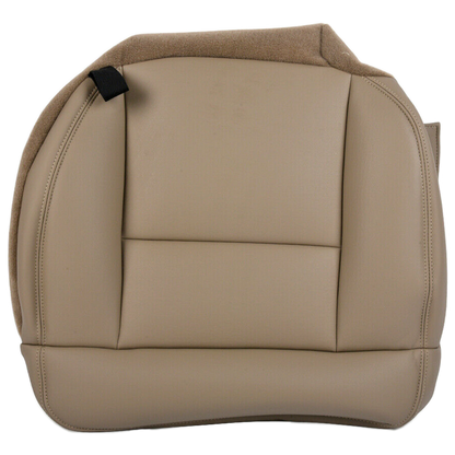 For 2005-2008 Ford F150 Lariat STX XL XLT Driver Bottom Leather Seat Cover Tan