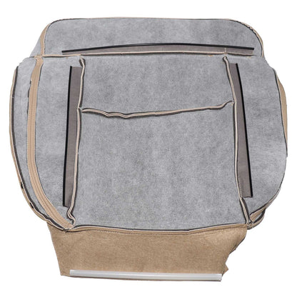 For 2005-2008 Ford F150 Lariat STX XL XLT Driver Bottom Leather Seat Cover Tan