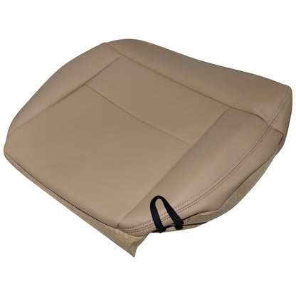 For 2005-2008 Ford F150 Lariat STX XL XLT Driver Bottom Leather Seat Cover Tan