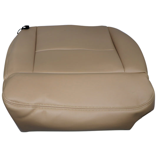For 2005-2008 Ford F150 Lariat STX XL XLT Driver Bottom Leather Seat Cover Tan