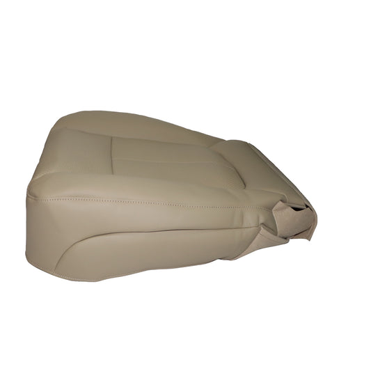 For 2011 2012-2016 Ford F250 Lariat AC Passenger Bottom Leather Seat Cover Tan
