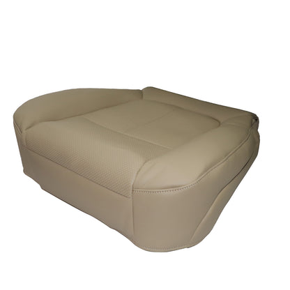 For 2011 2012-2016 Ford F250 Lariat AC Passenger Bottom Leather Seat Cover Tan