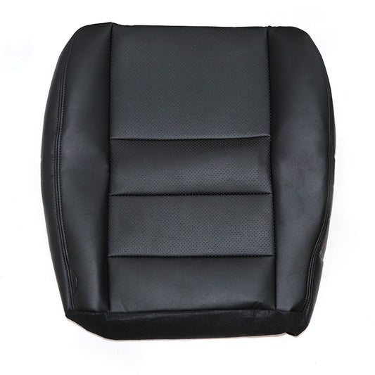 For 2002 2003 Ford F250 XLT Passenger Bottom Perforated Leather Seat Cover Black