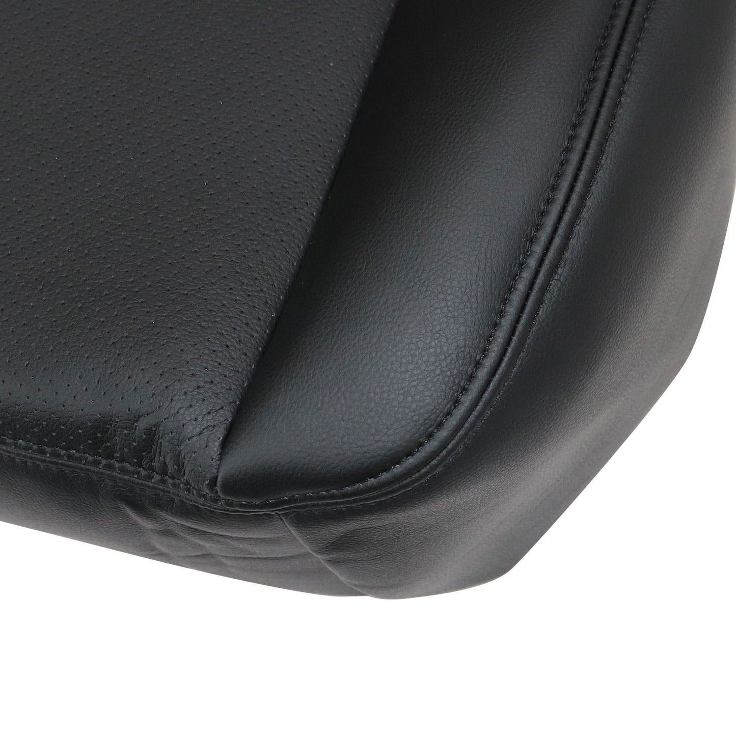 For 2002 2003 Ford F250 XLT Passenger Bottom Perforated Leather Seat Cover Black