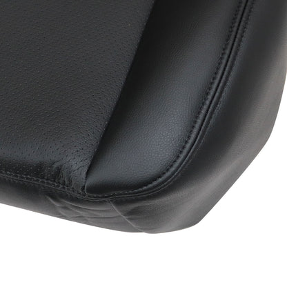 For 2002 2003 Ford F250 XLT Passenger Bottom Perforated Leather Seat Cover Black