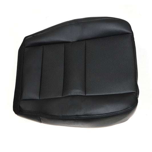 For 2002 2003 Ford F250 XLT Passenger Bottom Perforated Leather Seat Cover Black