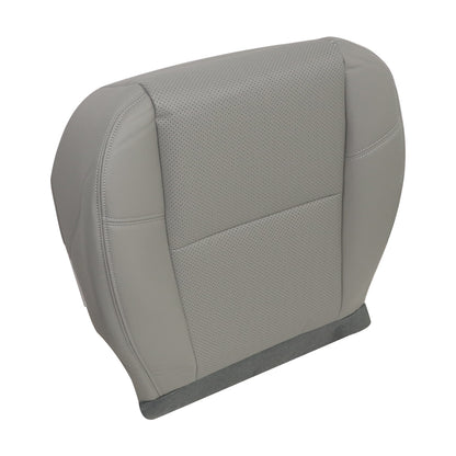 For 2007-2014 GMC Sierra Driver Bottom Perforated Leather AC Seat Cover Gray