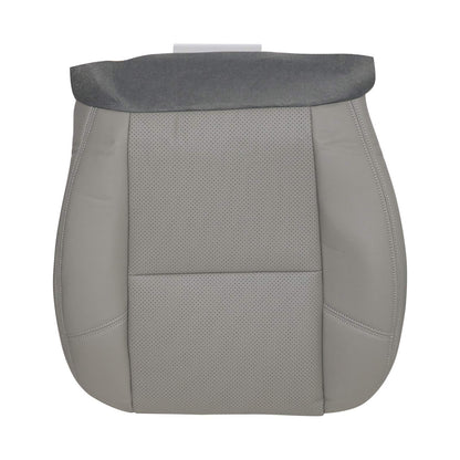 For 2007-2014 GMC Sierra Driver Bottom Perforated Leather AC Seat Cover Gray