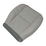 For 2007-2014 GMC Sierra Driver Bottom Perforated Leather AC Seat Cover Gray