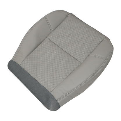 For 2007-2014 GMC Sierra Driver Bottom Perforated Leather AC Seat Cover Gray