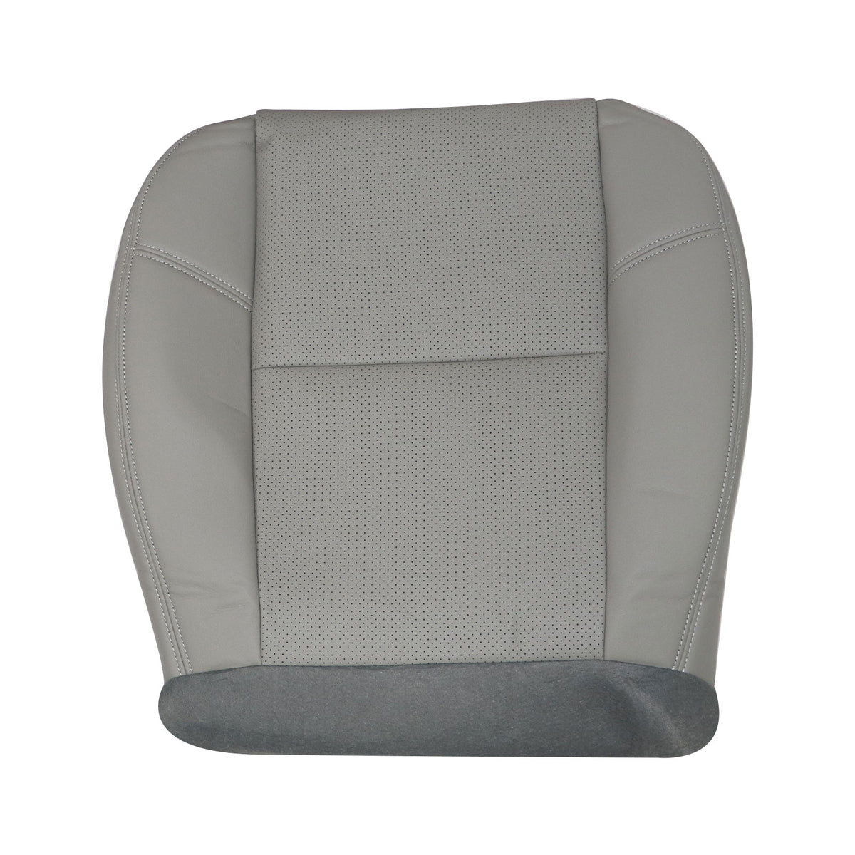 For 2007-2014 GMC Sierra Driver Bottom Perforated Leather AC Seat Cover Gray