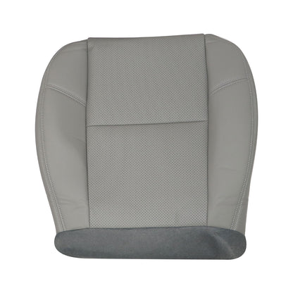 For 2007-2014 GMC Sierra Driver Bottom Perforated Leather AC Seat Cover Gray