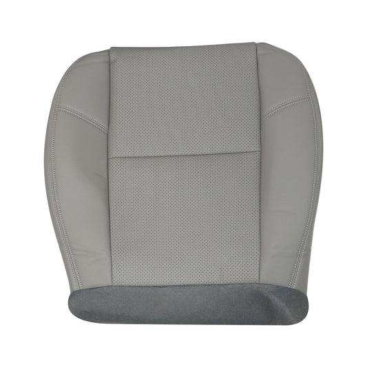 For 2007-2014 GMC Sierra Driver Bottom Perforated Leather AC Seat Cover Gray