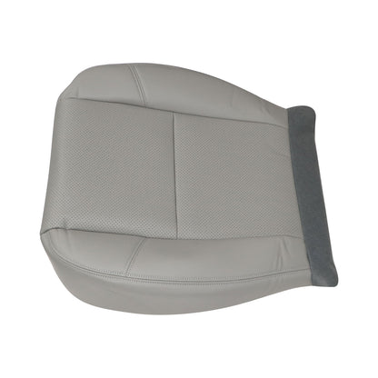 For 2007-2014 GMC Sierra Driver Bottom Perforated Leather AC Seat Cover Gray