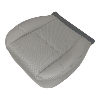 For 2007-2014 GMC Sierra Driver Bottom Perforated Leather AC Seat Cover Gray