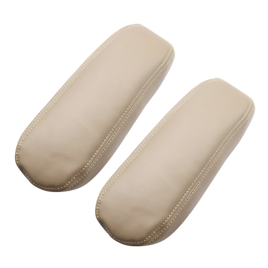 For Ford F250 F350 Excursion Lariat 1999-2007 Tan New Leather Seat Armrest Cover