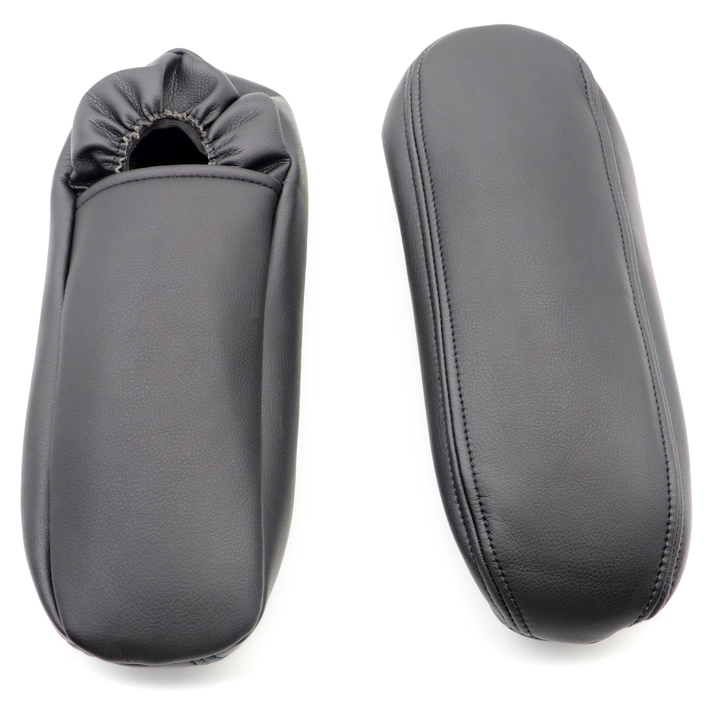 Leather Seat Armrest Cover For Ford F250 F350 Excursion Lariat 1999 2000 Black