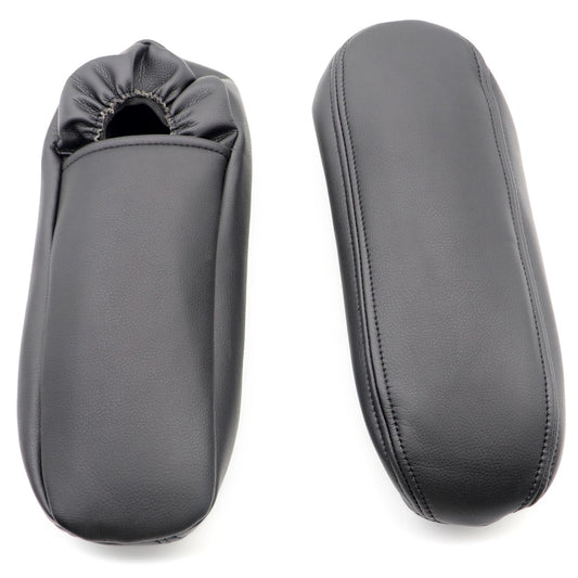 Leather Seat Armrest Cover For Ford F250 F350 Excursion Lariat 1999 2000 Black