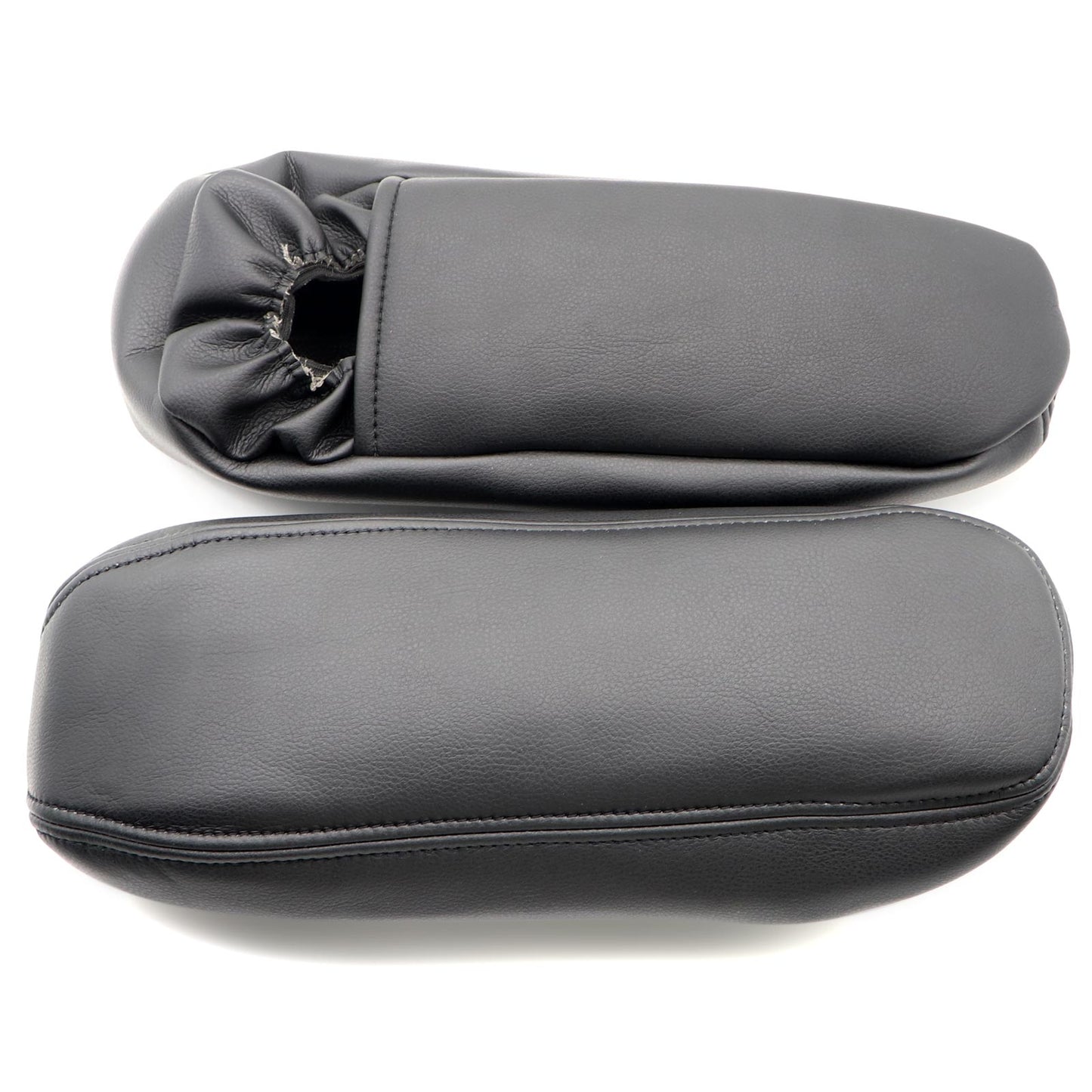 Leather Seat Armrest Cover For Ford F250 F350 Excursion Lariat 1999 2000 Black