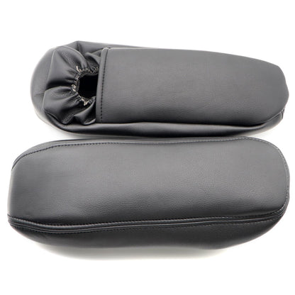 Leather Seat Armrest Cover For Ford F250 F350 Excursion Lariat 1999 2000 Black