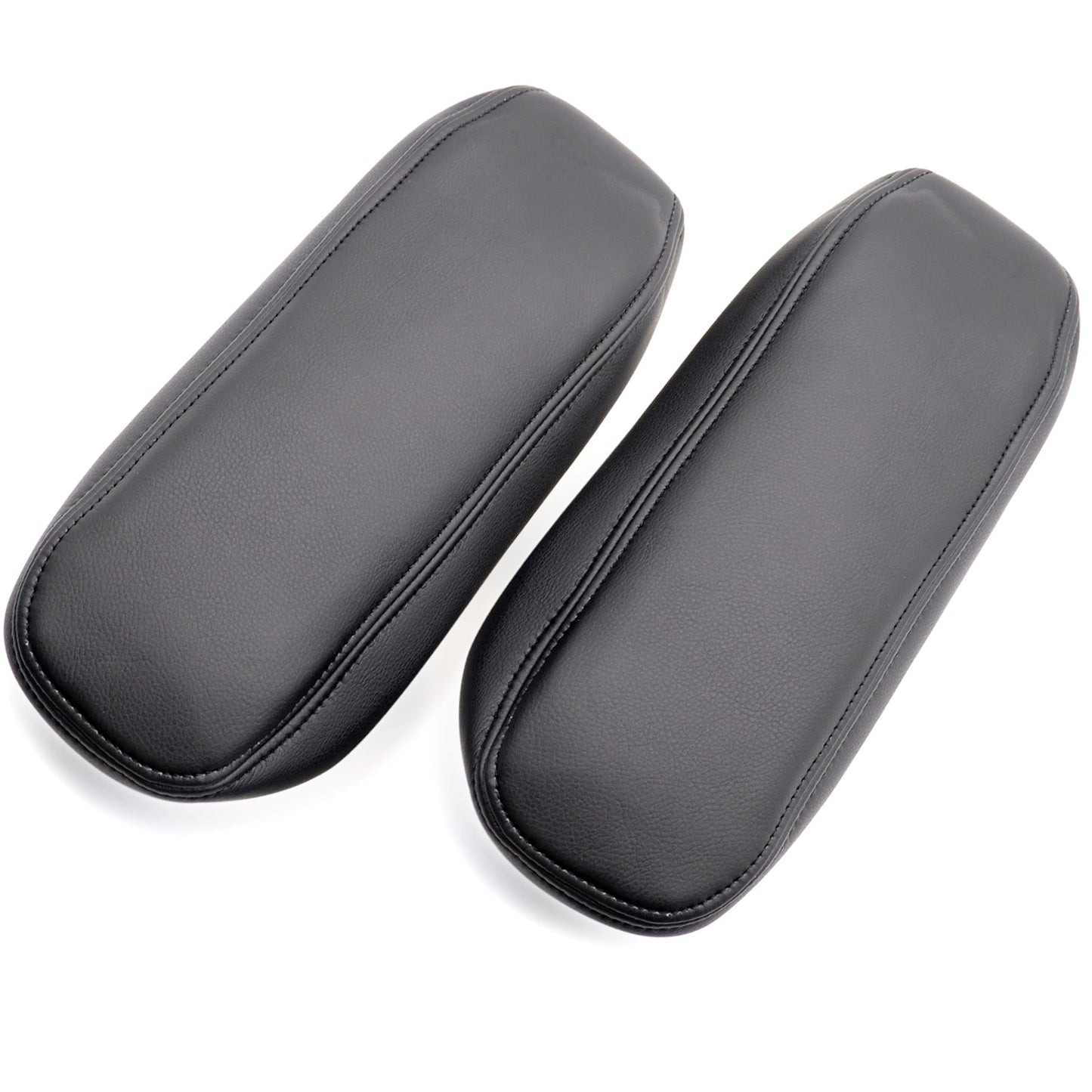 Leather Seat Armrest Cover For Ford F250 F350 Excursion Lariat 1999 2000 Black