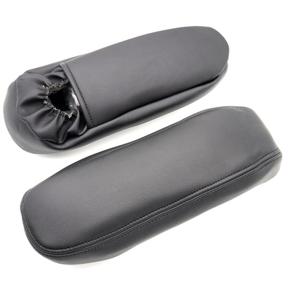 Leather Seat Armrest Cover For Ford F250 F350 Excursion Lariat 1999 2000 Black