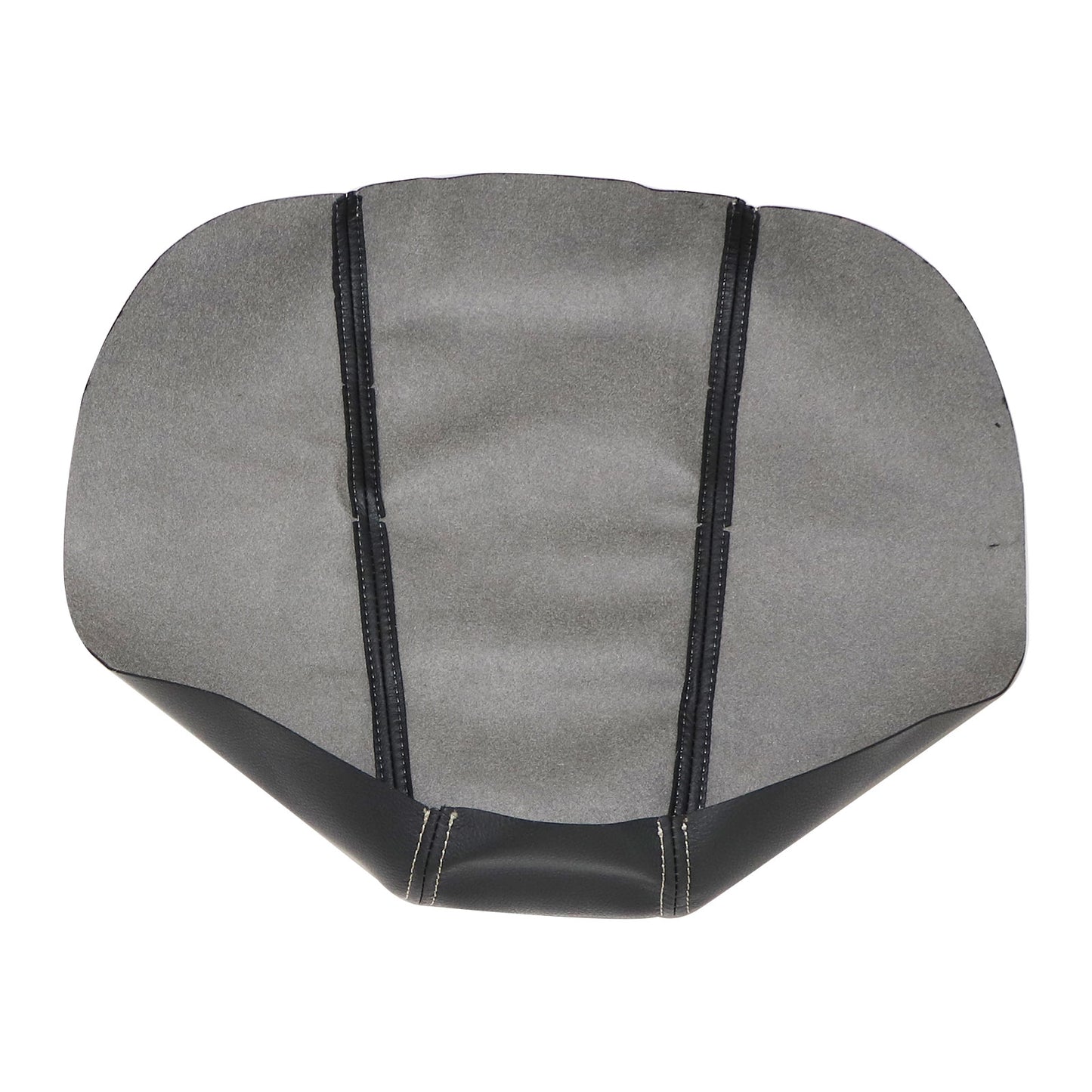 Black Leather Console Lid Armrest Cover Beige Stitch For Nissan Maxima 2016-2019