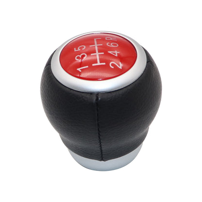 FOR 2004-2021 SUBARU IMPREZA WRX STI 6-SPEED SHIFT KNOB LEATHER SIX GEAR SHIFTER