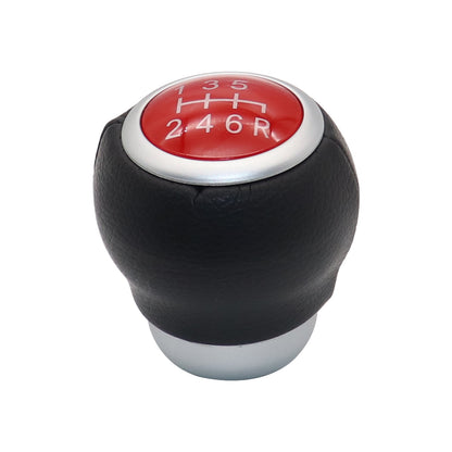 FOR 2004-2021 SUBARU IMPREZA WRX STI 6-SPEED SHIFT KNOB LEATHER SIX GEAR SHIFTER