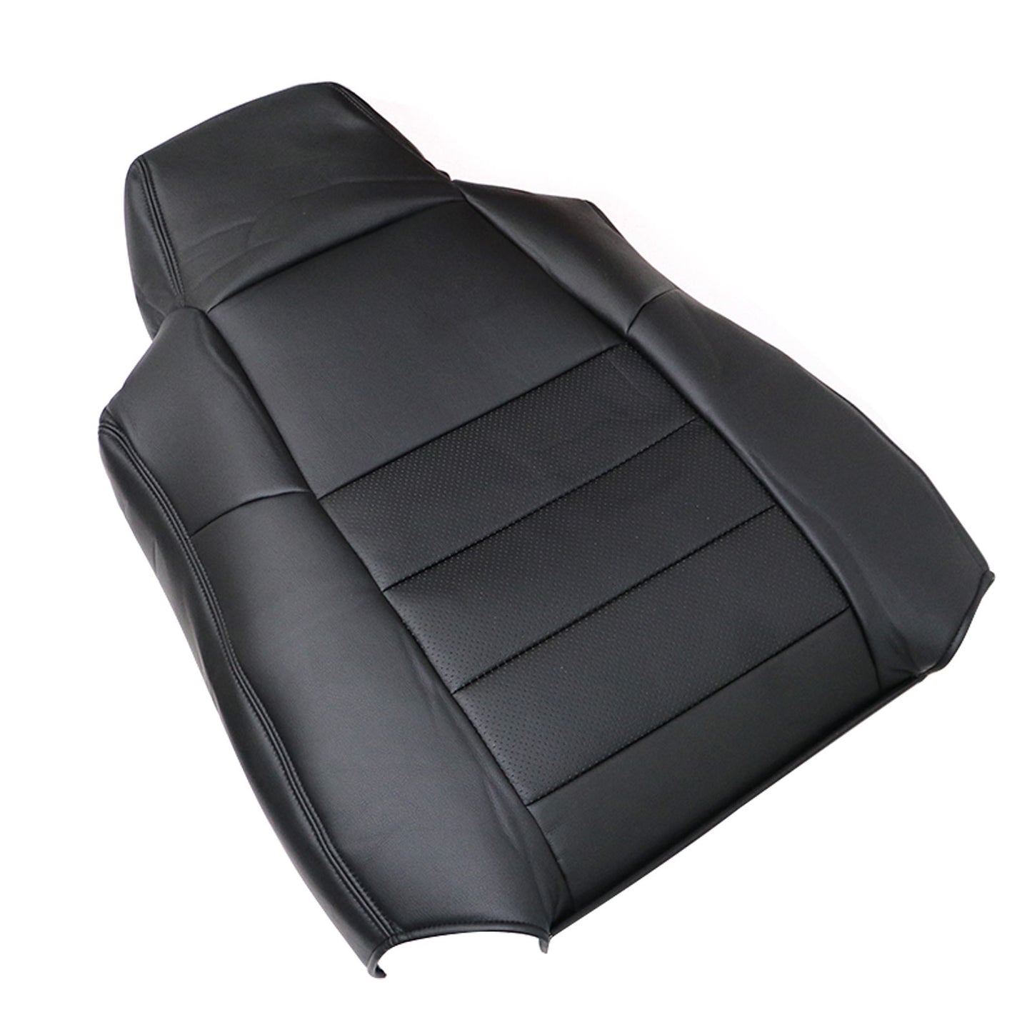 Fits 2004 2005 Ford F250 F350 Lariat XLT Black Driver Top Leather AC Seat Cover
