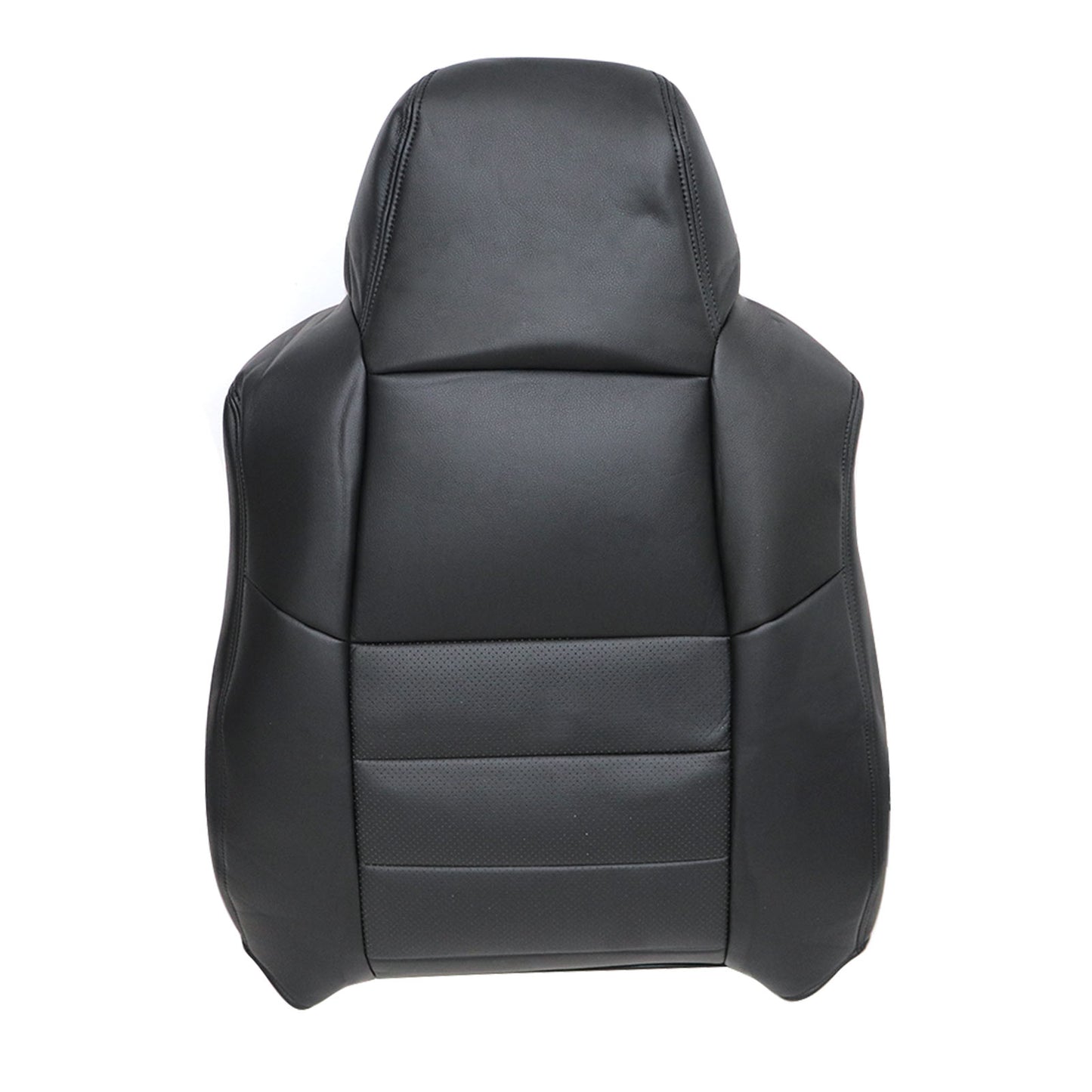 Fits 2004 2005 Ford F250 F350 Lariat XLT Black Driver Top Leather AC Seat Cover