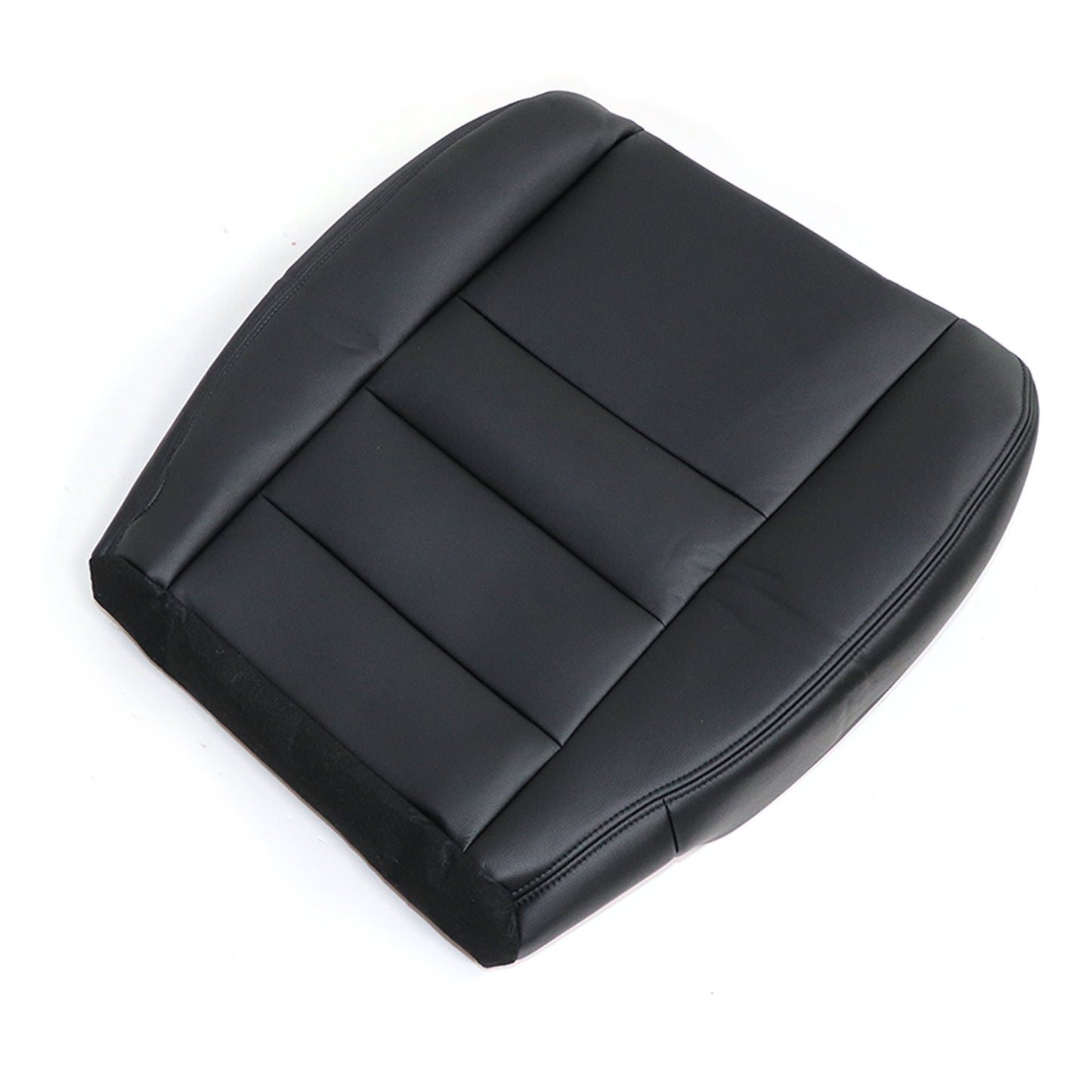 Passenger Side Bottom Leather Cover Black For 2006 2007 Ford F-250 F-350 Lariat