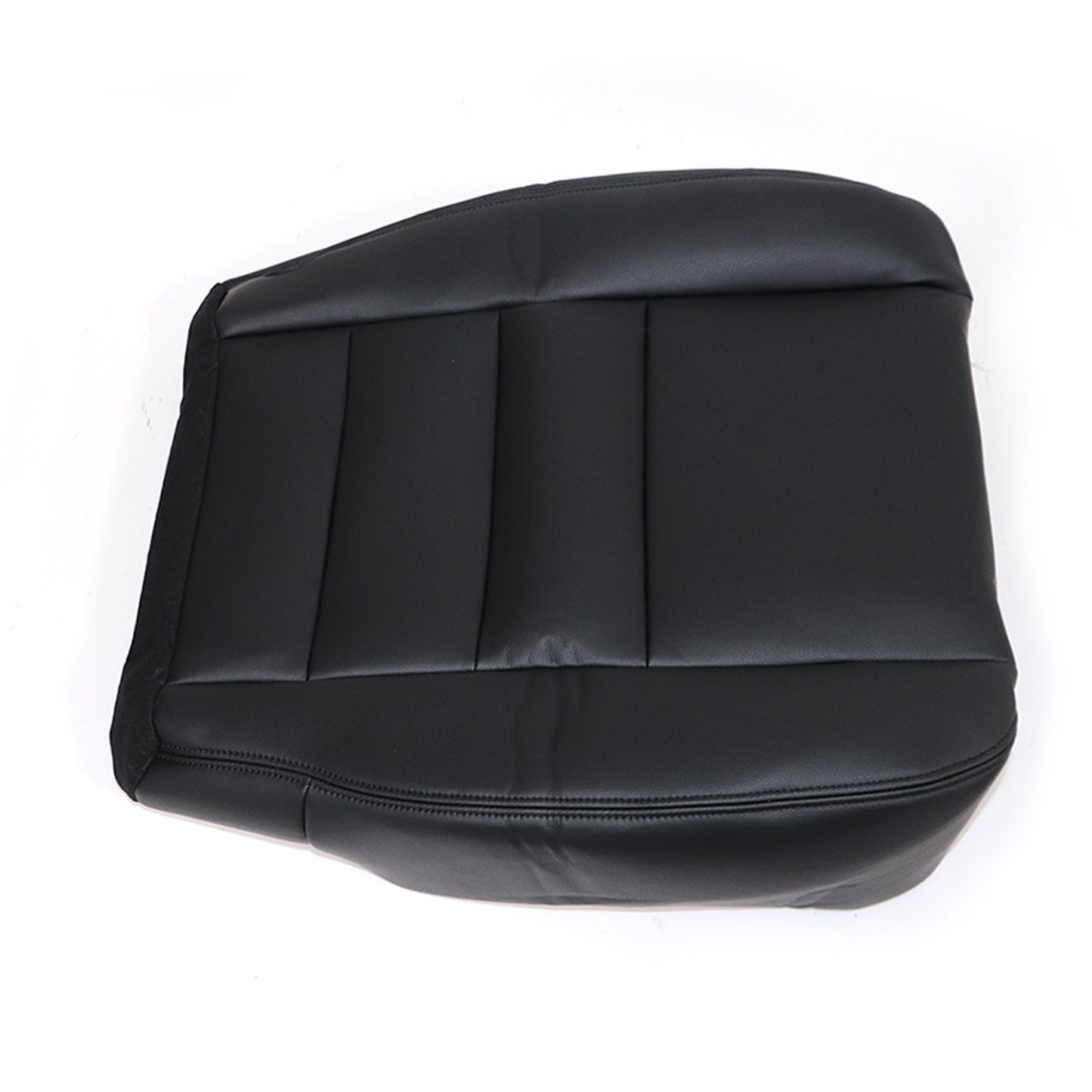 Passenger Side Bottom Leather Cover Black For 2006 2007 Ford F-250 F-350 Lariat