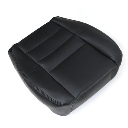 Passenger Side Bottom Leather Cover Black For 2006 2007 Ford F-250 F-350 Lariat