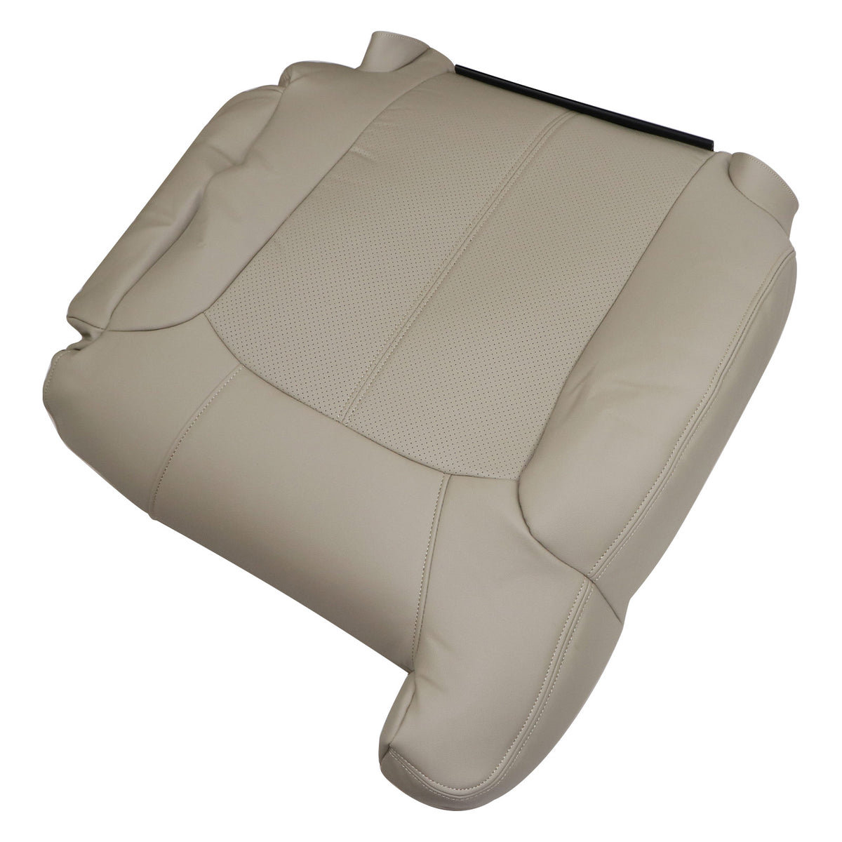 Passenger Top Perforated Leather Seat Cover Tan For 2002 Cadillac Escalade